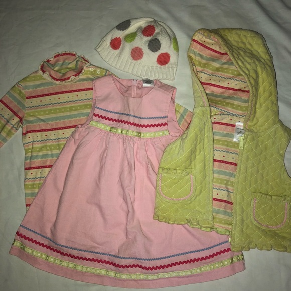 Gymboree 5 pc outfit mix match jeans dress 12 18 - Picture 2 of 7